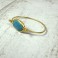 PULSERA DORADA CON TURQUESA