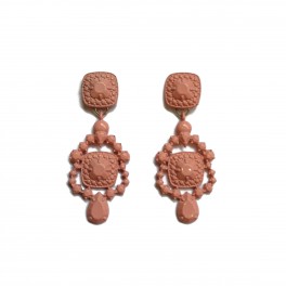 PENDIENTES BARROCOS ROSAS