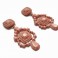 PENDIENTES BARROCOS ROSAS